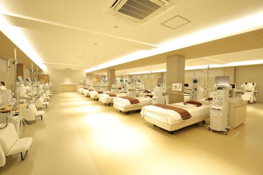 透析室の奥行き